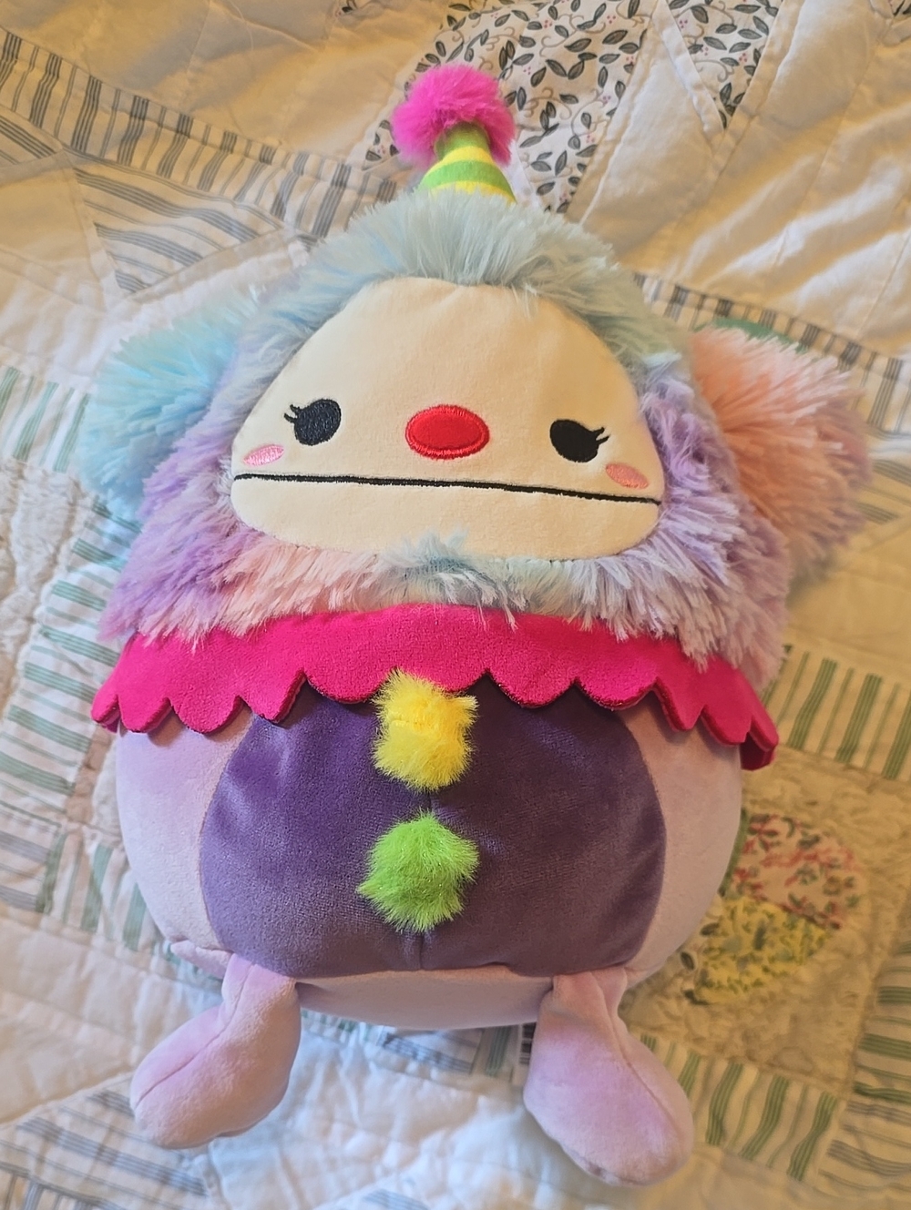 Squishmallows Yekaterina the BIGFOOT CLOWN 8” Plush NWT